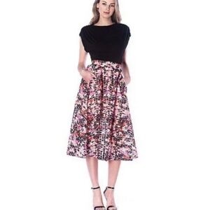 Sam Edelman Enchanted Kiss Organza Floral Skirt Size 2 EUC